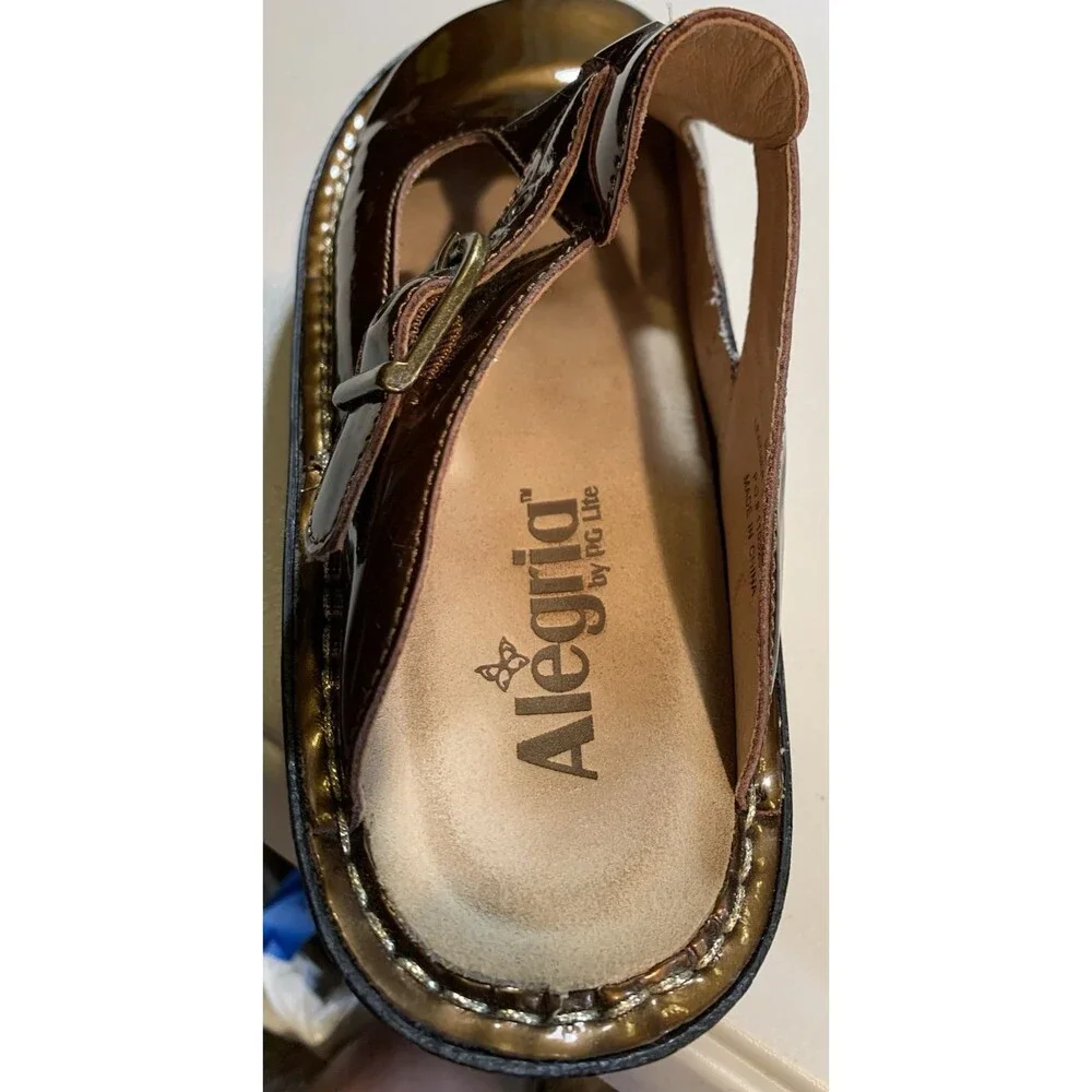 Alegria by PG Lite Sz 37/US 7-7.5 ALG-126 Bronze Classic Professional/Nurse Shoe